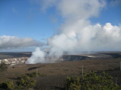 Closer view of Kilauea Volcano