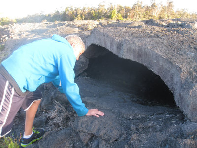 A lava cave