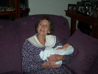Grandmother holding Molly