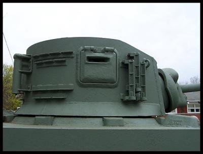 Left side of turret
