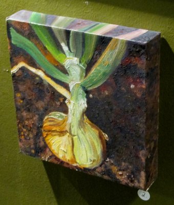 En lk i jorden (olja p galleriduk 20x20)