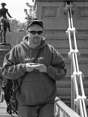 Bryan on the bridge