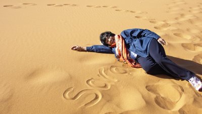 Saro on reaching Sossusvlei