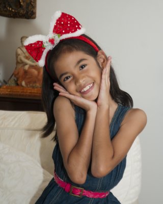 Ella posing for me last Christmas