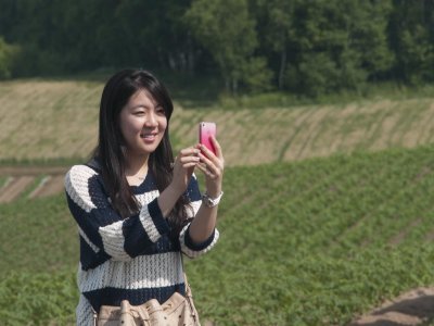 Girl and her camera