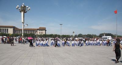 School group in Tianamen Square