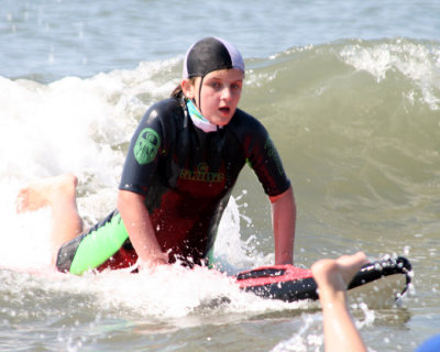 Caitlin Surfing In