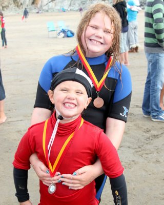 With The Benefit Of An Extra 20 Minutes Experience, Freya Gets Her First Medal- Well Done Freya!