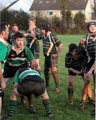 Whilst The Boys Prepare For The Lineout, Drews Shows Off His Dance Moves