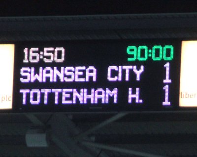 Swansea City v Spurs December 2011