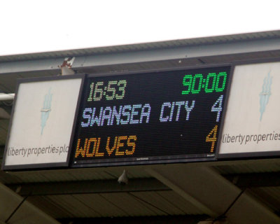 Swansea City v Wolves April 2012