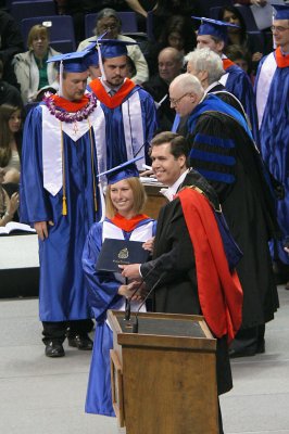 Ashley gets her diploma
