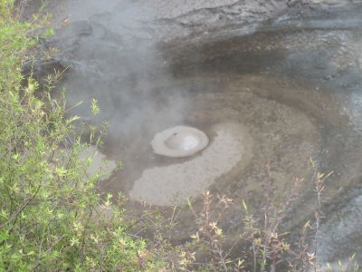 boiling mud pot