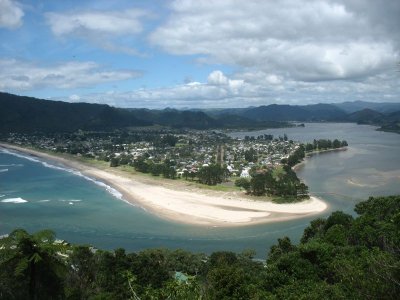 Tairua River meets the sea