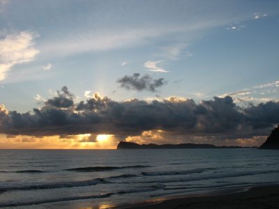Sunrise over Slipper island