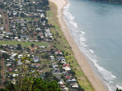 Oma's house from Mt. Pauanui