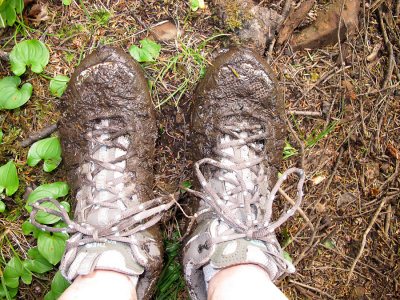 teresa's boots on the tillamook head hike