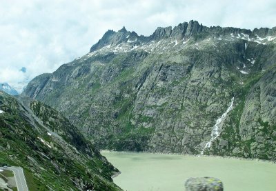 Grimmsel Pass Glacier lake