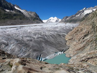 Fiesch Glacier Up Close