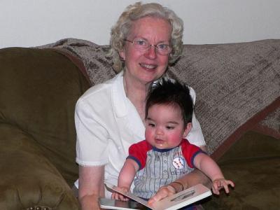 Grandma Jo & Hank reading