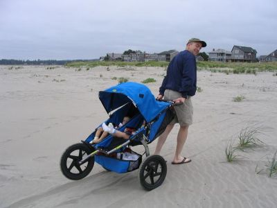 Yes, the stroller made it through the dunes