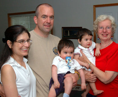 Chris' family with Grandma