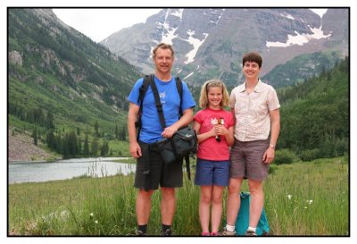 Markus, Heidi & Teresa in the Maroon Bells Area