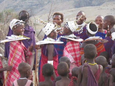 Masai  women and men dance.jpg