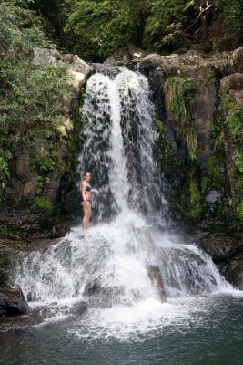 Maria and the waterfall