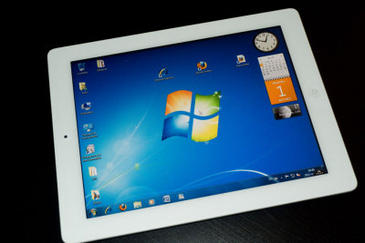 Win 7 on iPad 2 with splashtop app