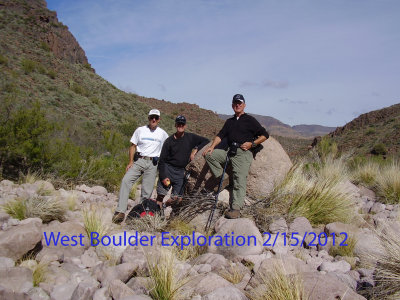 West Boulder Exploration Hike 2/15/2012