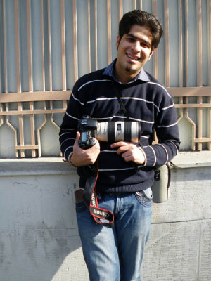 Smiling Yaser With His Canon