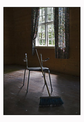 Broom and chair.......