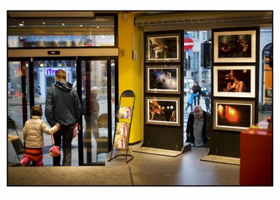 Some of my rock-shots exhibited in a photostore.....