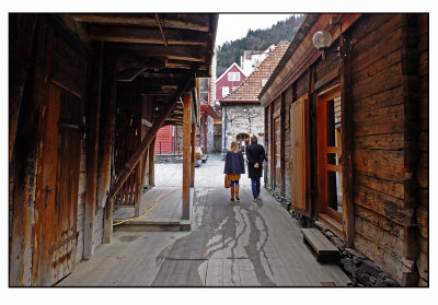 Bryggen,the old part of town.........
