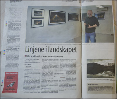 A newspaper article about the exhibition