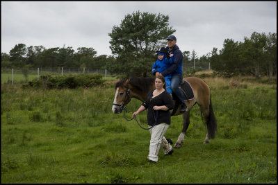 Riding with dad..........