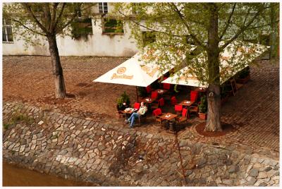 A peaceful spot under the Charles bridge