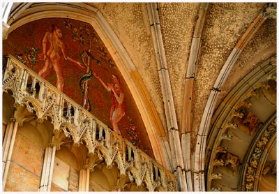 Adam and Eve theme on the St.Vitus cathedral