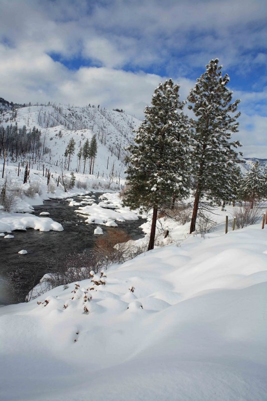 WInter ON Entiat River Near  Potatoe Creek