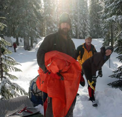 Me , Sam And Ray Packing Up Camp