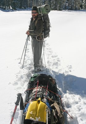Me  WIth OLd Jansport D3 And Sled Packing Out