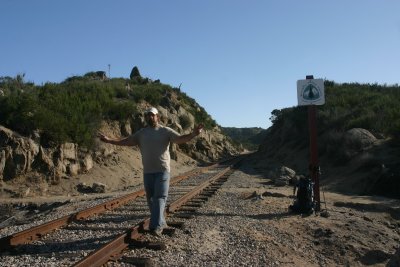 Old train tracks at mp six along PCT