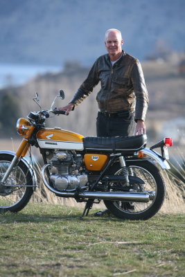 Scott Miller With 1969 Honda 350