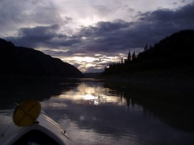 Midnight paddle on the Yukon ( Sunset And Sunrise Share The Same Hour!!)