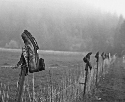 Boots on the Fence