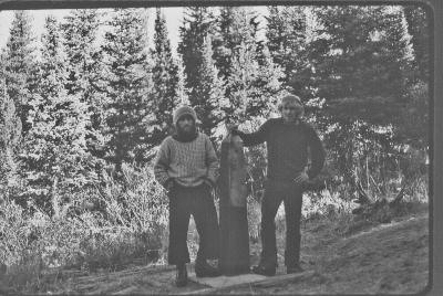 End of 2,500 mile hike, Canadian Border,  Oct.11th , 1977
