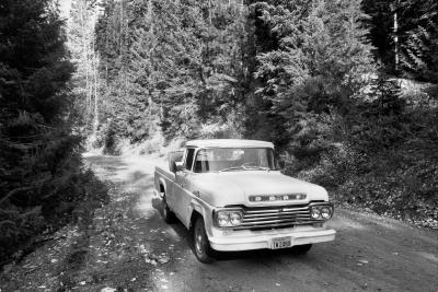  1959 Ford On Lucerne To Holden Road.  ( Only 11 Miles Of Road Here)