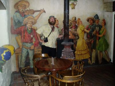 Monte with 1948 Warner  Springs Cantina Mural.