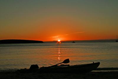Sunset  on Sea of Cortez ( Balonda Bay Near La Paz)